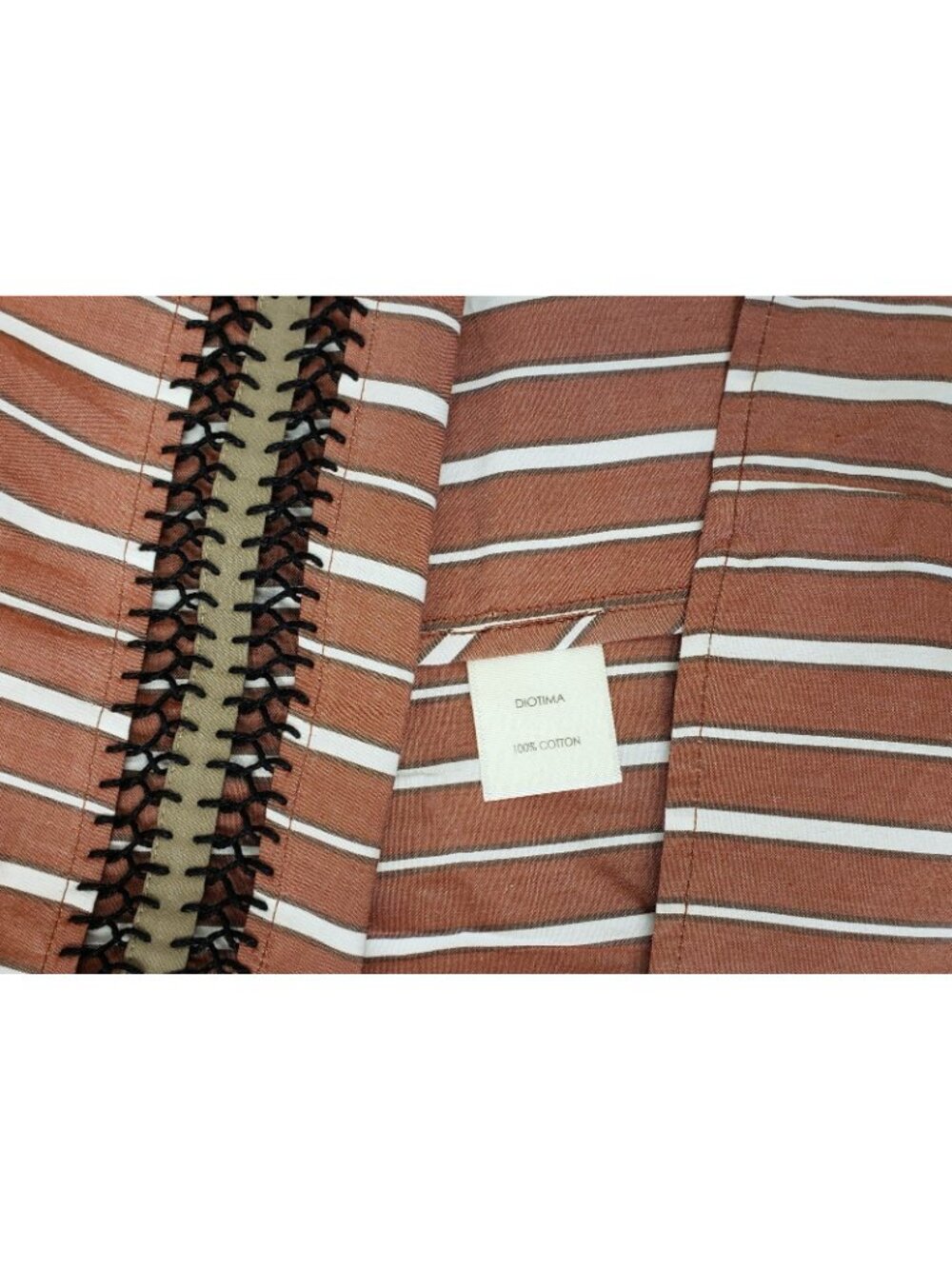 Diotima Pocomania Women's Striped Cotton Maxi Summer Dress Size 4 / US L - Picture 5 of 5